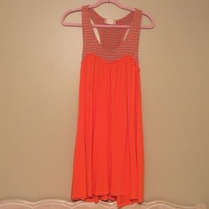 Orange Racerback Dress